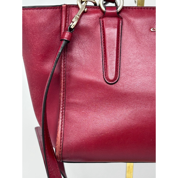 COACH G1405 33537 Red Leather Shoulder Crossbody Purse Bag - Picture 3 of 13